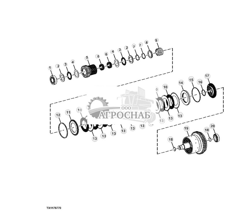 Узел муфты нижнего диапазона переднего хода (KV) - ST16990 47.jpg